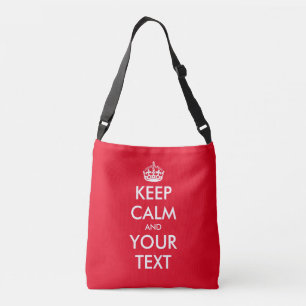 Bolso Cruzado Personalizado mantener la calma y tus maletas de l