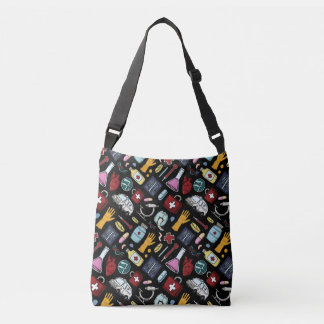 Bolso Cruzado Personalizado médica médico patrón de ciencias de 