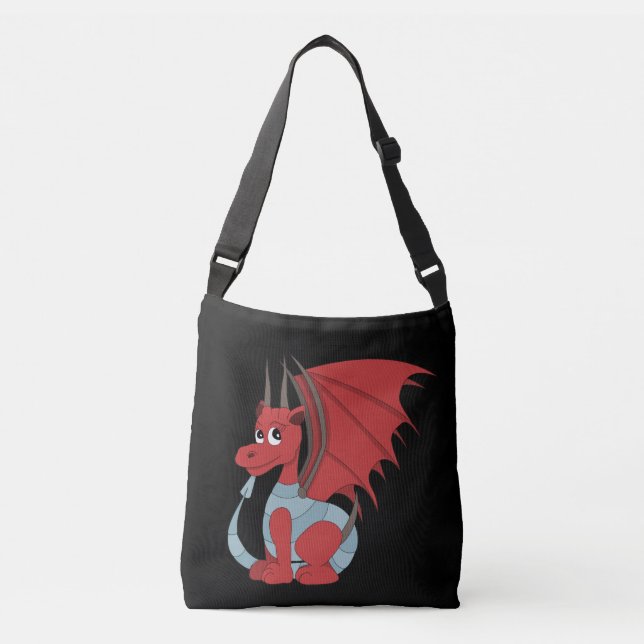 Bolso Cruzado Personalizado Red Dragon (Anverso)