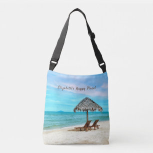 Bolso Cruzado Personalizado Tropical Sandy Beach