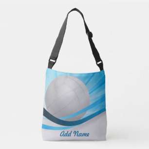 Bolso Cruzado Personalizar azul de voleibol Personaliza