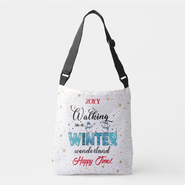 Bolso Cruzado Personalizar Winter Wonderland (Anverso)