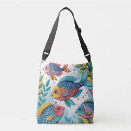 Bolso Cruzado Pescado arco iris bajo el agua