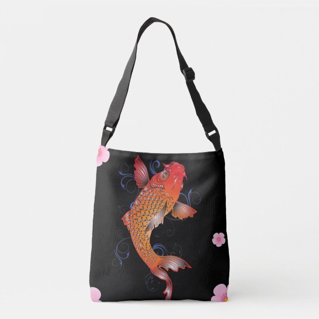 Bolso Cruzado Pescados Sealife de Koi (Reverso)