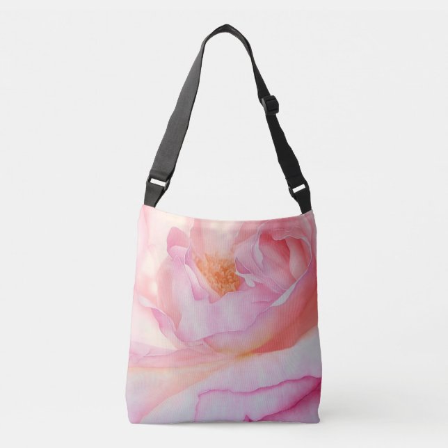 Bolso Cruzado pétalos de rosa (Anverso)