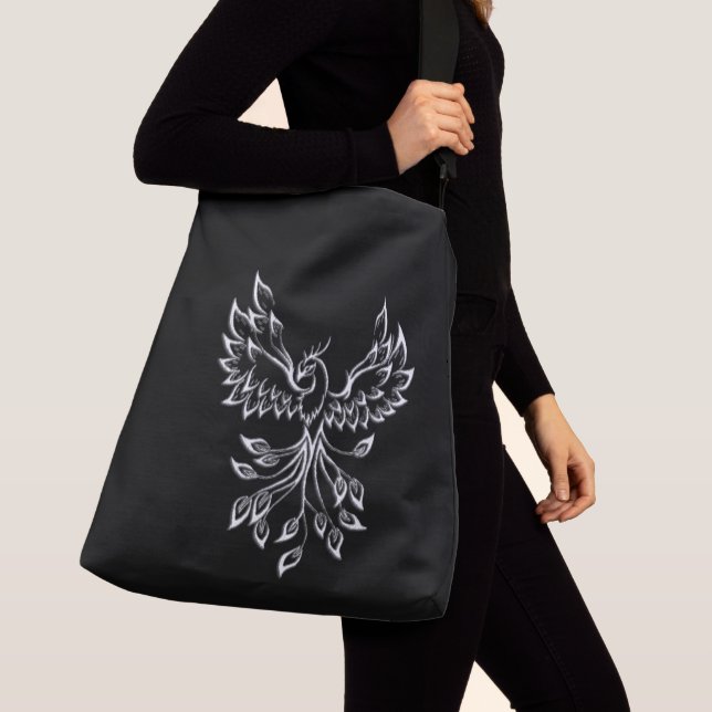 Bolso Cruzado Phoenix Rises en Negro (Detalle)