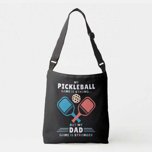 Bolso Cruzado Pickleball Dad Fuerte Papá (Anverso)