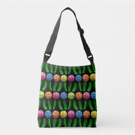 Bolso Cruzado Pickleballs y salmueras verdes