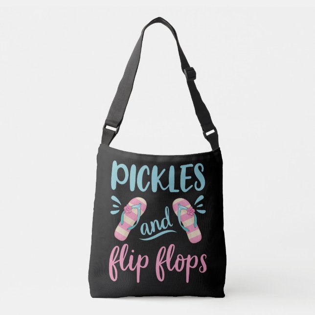 Bolso Cruzado Pickles y Flip Flops (Anverso)