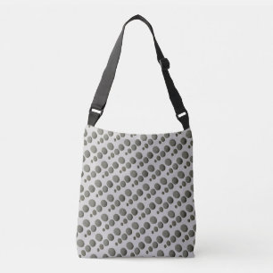 Bolso Cruzado Piedras de Playa sobre Gris Claro