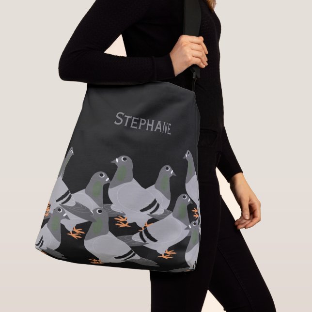 Bolso Cruzado Pigeons Design Crossbody Bag (Detalle)