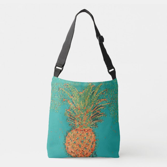 Bolso Cruzado Piña sinopsis de piña fiesta sobre brillante (Anverso)