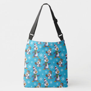 Bolso Cruzado Pingüino de Navidad