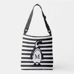 Bolso Cruzado Pingüino y rayas