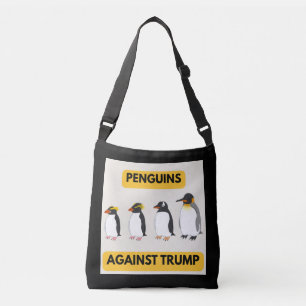 Bolso Cruzado Pingüinos Contra Trump