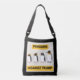 Bolso Cruzado Pingüinos Contra Trump