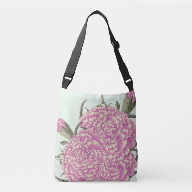 Bolso Cruzado Pink Carnations (Anverso)
