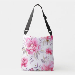 Bolso Cruzado Pink Peony Floral
