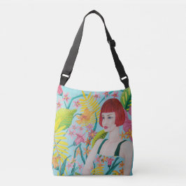 Bolso Cruzado Pintura al óleo abstracta Sueños Tropicales