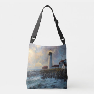 Bolso Cruzado Pintura al óleo texturizada de faro