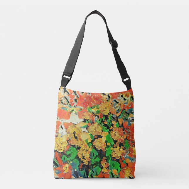 Bolso Cruzado Pintura de aceite retro: Monet Van Gogh (Anverso)