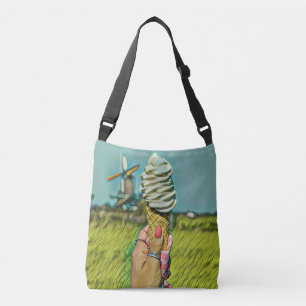 Bolso Cruzado Pintura de helados de época