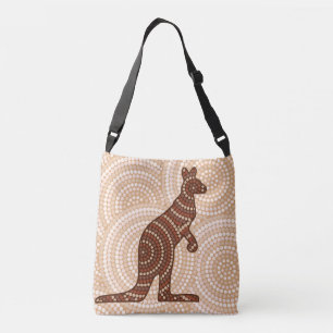 Bolso Cruzado Pintura de punto canguro aborigen