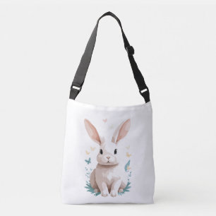 Bolso Cruzado Pintura de vectores de conejo Animales Adorables F
