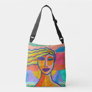 Bolso Cruzado Pintura digital divertida y abstracta