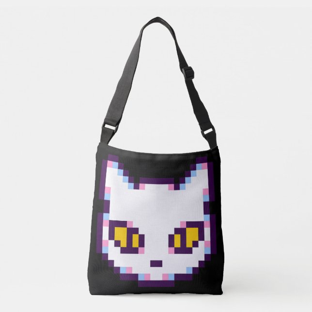 BOLSO CRUZADO PIXEL KITTY CAT BAG (Anverso)