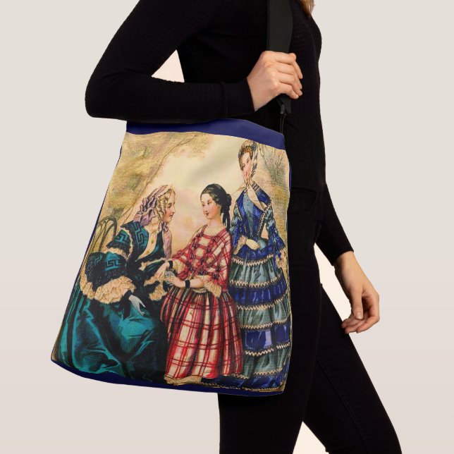 Bolso Cruzado Placa de moda francesa de 1852 (Detalle)