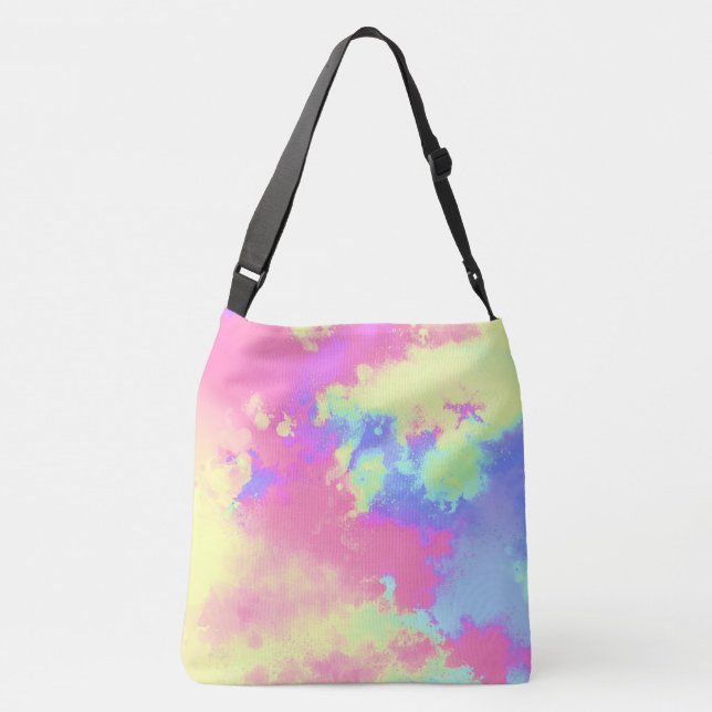 Bolso Cruzado Placa de pintura arco iris (Reverso)