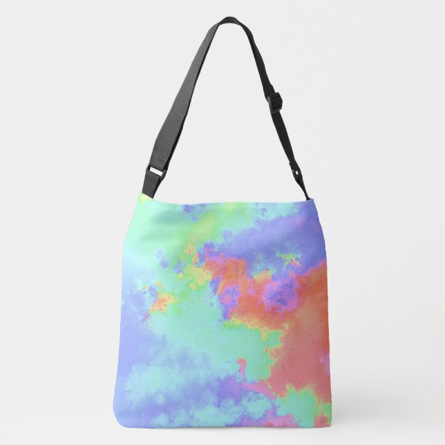 Bolso Cruzado Placa de pintura arco iris (Reverso)