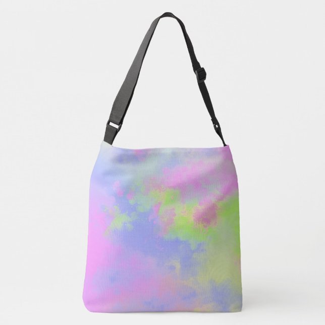 Bolso Cruzado Placa de pintura arco iris (Reverso)