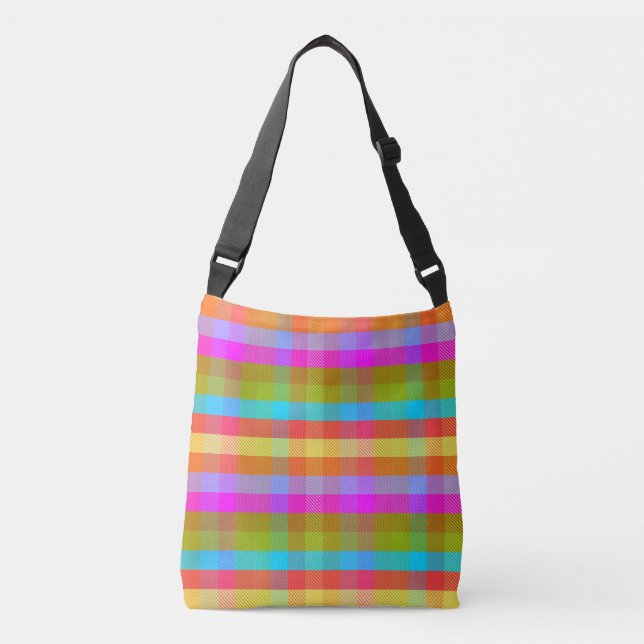 Bolso Cruzado Plaid Reactivo CR (Anverso)