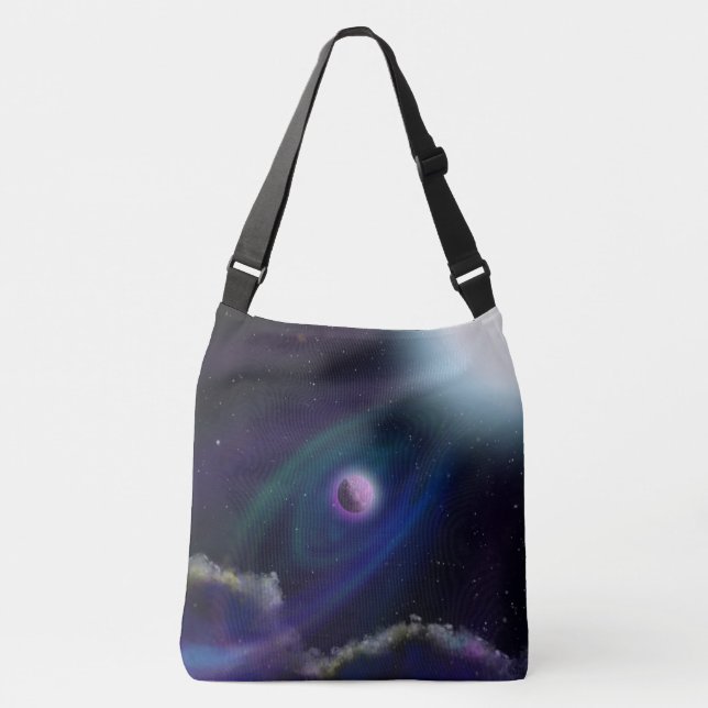 Bolso Cruzado Planetas y soles del espacio ultraterrestre (Anverso)
