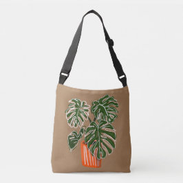 Bolso Cruzado Planta de Crossbody de la Planta de Monstera