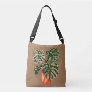 Bolso Cruzado Planta de Crossbody de la Planta de Monstera