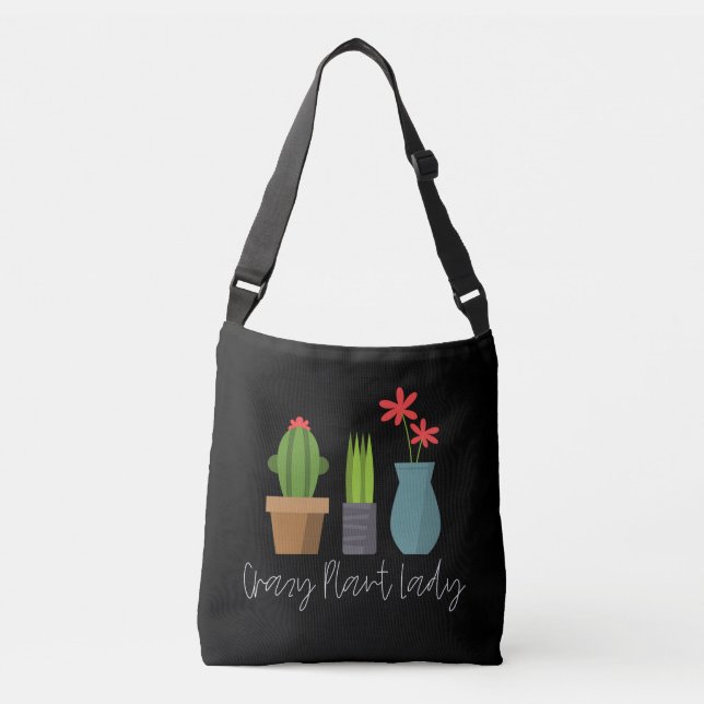 Bolso Cruzado Plantas - Ladrón de plantas Locas (Anverso)