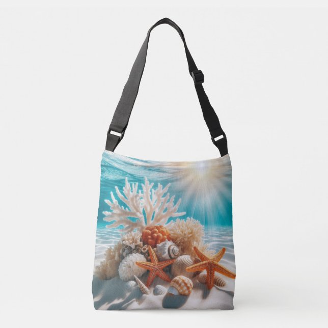Bolso Cruzado Playa Tropical Océano Starfish Seasheles (Anverso)