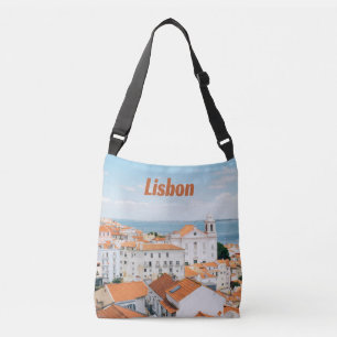 Bolso Cruzado Playas atlánticas de Lisboa Portugal Techos Rojos