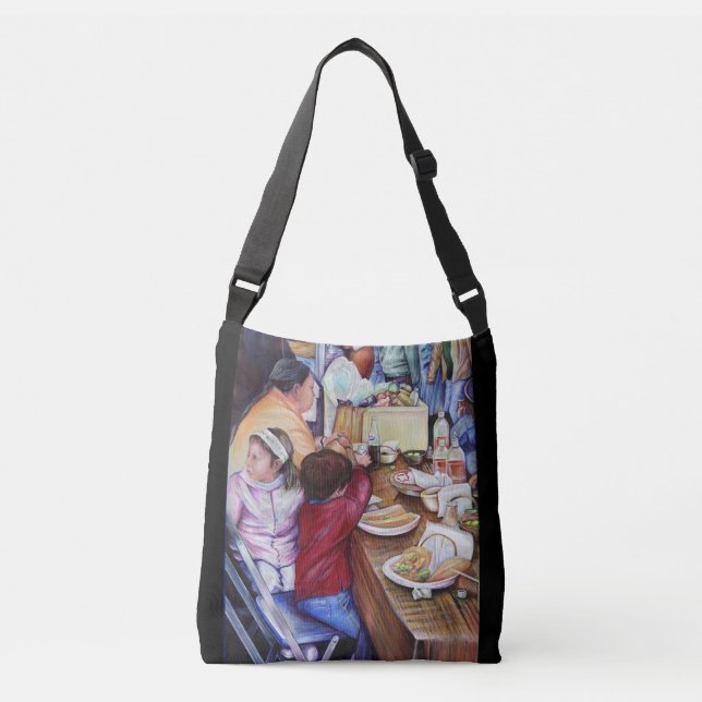 Bolso Cruzado Plegable Picnic, México (Anverso)