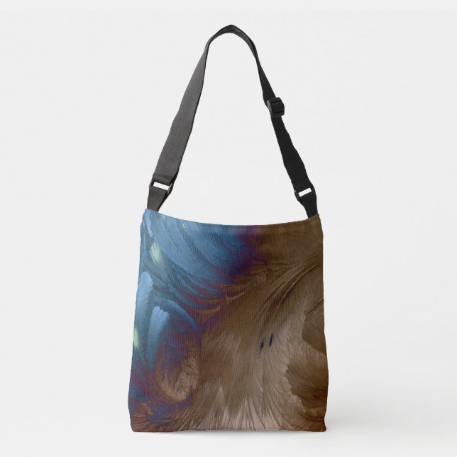 Bolso Cruzado Plumas de oro (Anverso)