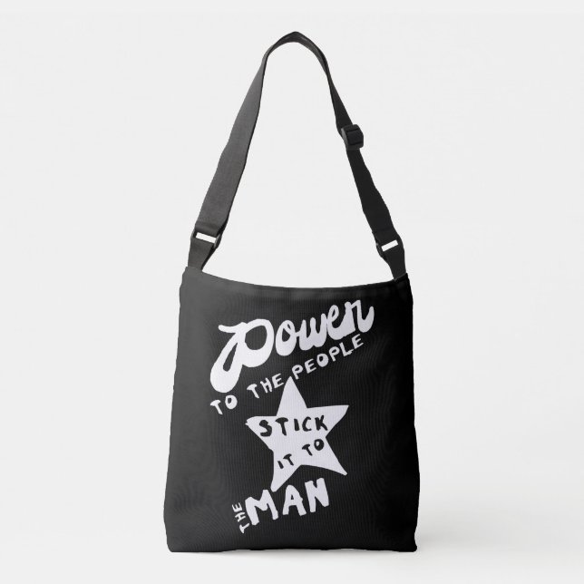 Bolso Cruzado Poder a la gente (Anverso)