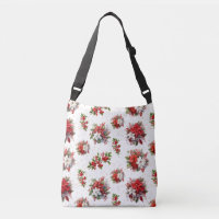 Poinsettias Vintage Y Navidades Holly White