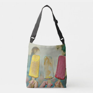 Bolso Cruzado Pollos de helado coloridos