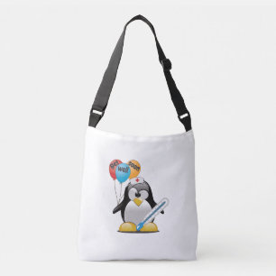 Bolso Cruzado Ponte bien pronto. Enfermera de pingüino.