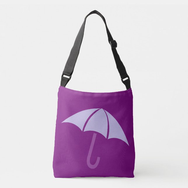 Bolso Cruzado Pop Art Paraguas Purple (Anverso)