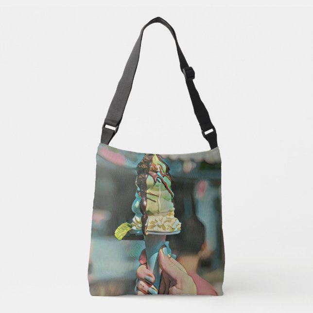 Bolso Cruzado Popsicina de helado retro (Anverso)