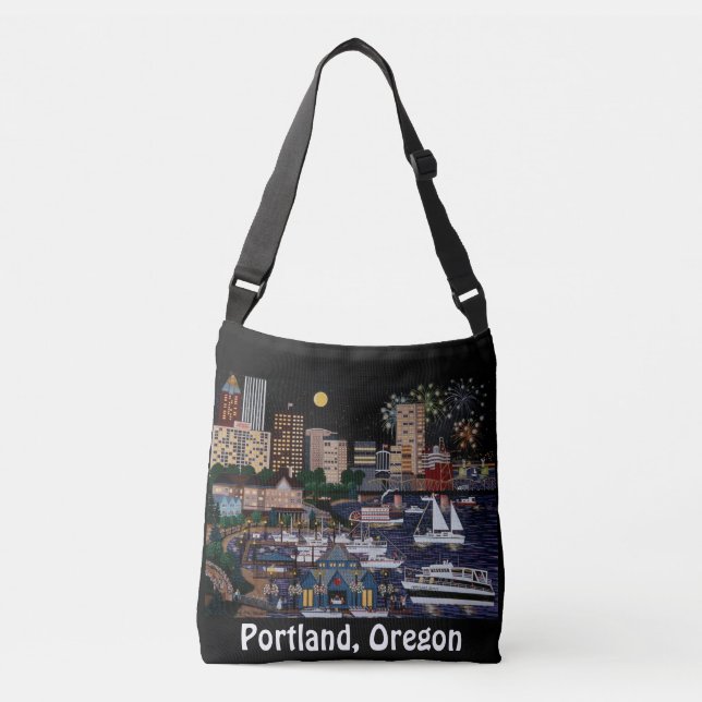 Bolso Cruzado Portland @ Night Tote Bag (Anverso)